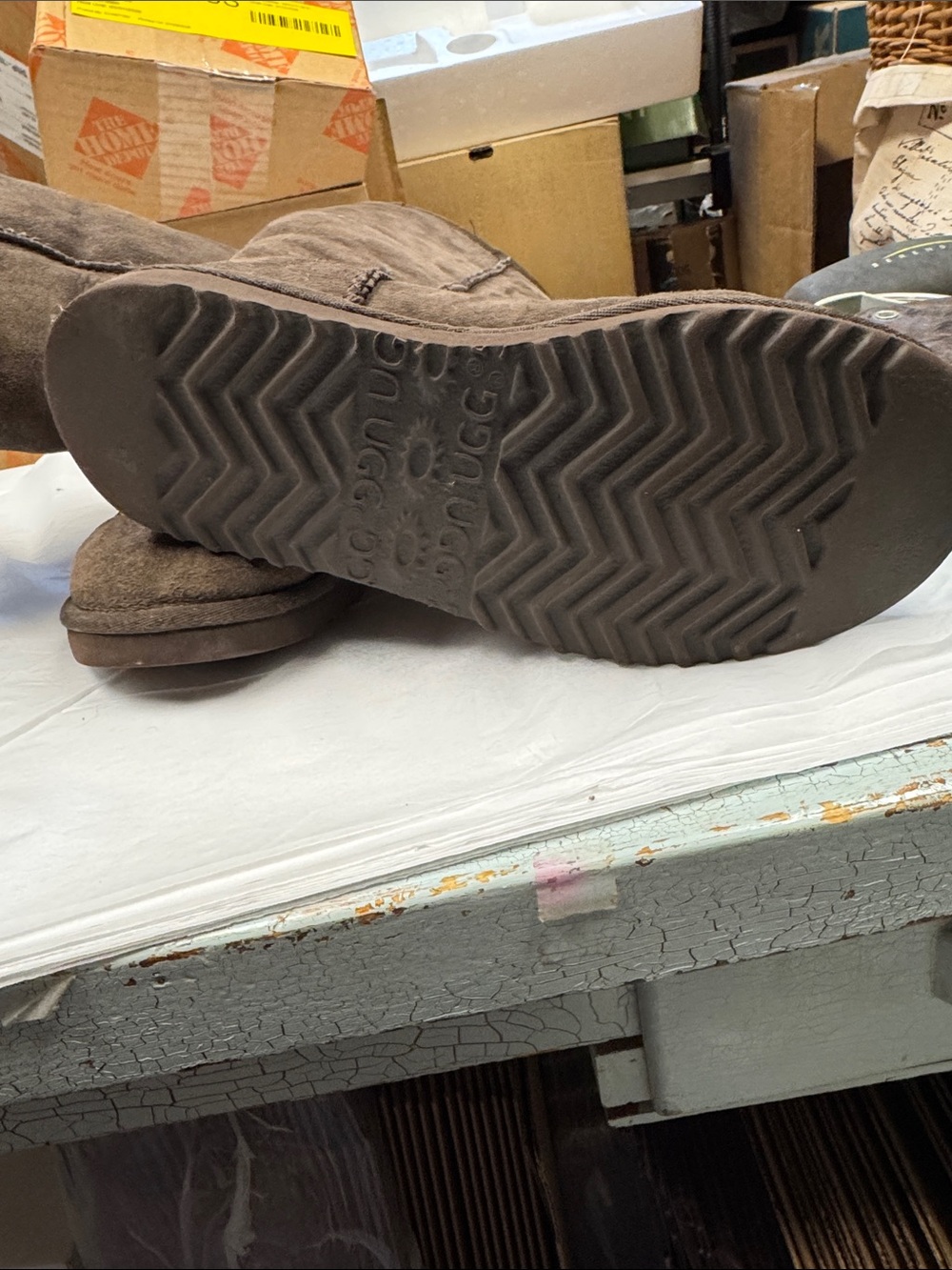 UGG Tall Suede Boots in Chocolate - Picture 4 of 4